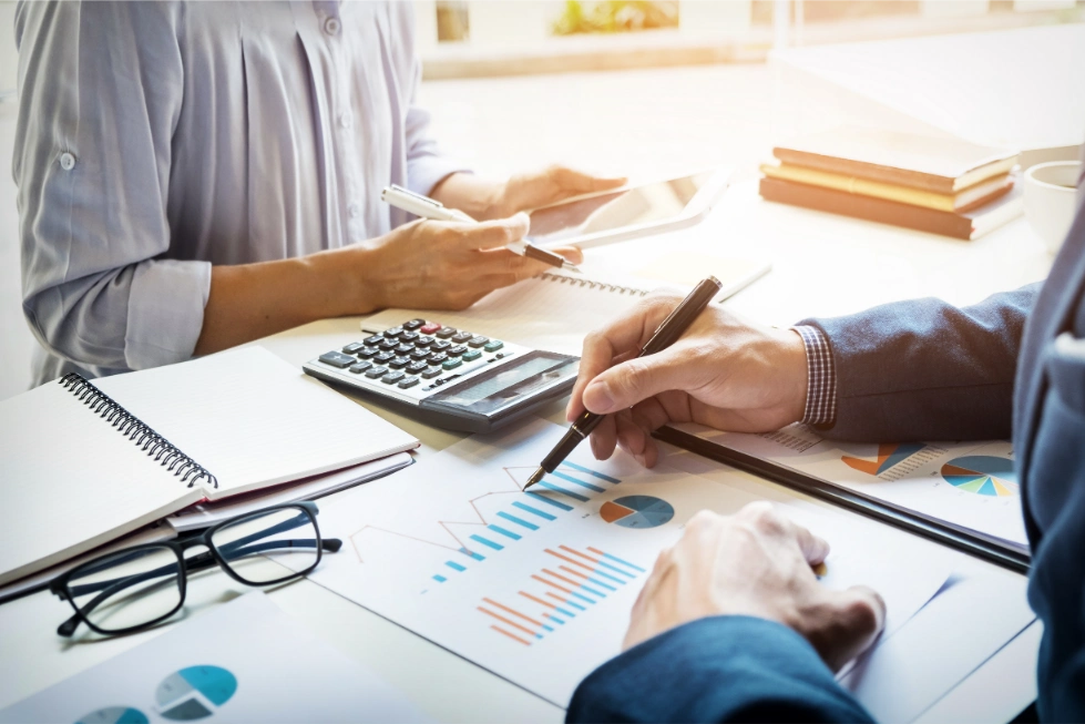 Home business man financial inspector secretary making report calculating checking balance internal revenue service inspector checking document audit concept 1